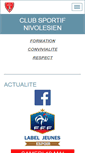 Mobile Screenshot of clubsportifnivolesien.fr